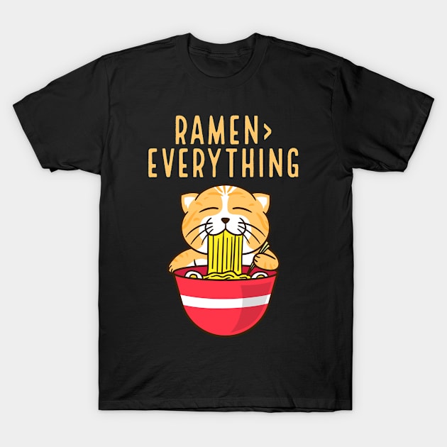 Ramen is the Best Ramen Lover T-Shirt by narekmug